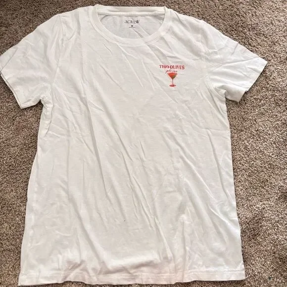 J. Crew Short Sleeve T-shirt “two olives please” - medium - Picture 3 of 3